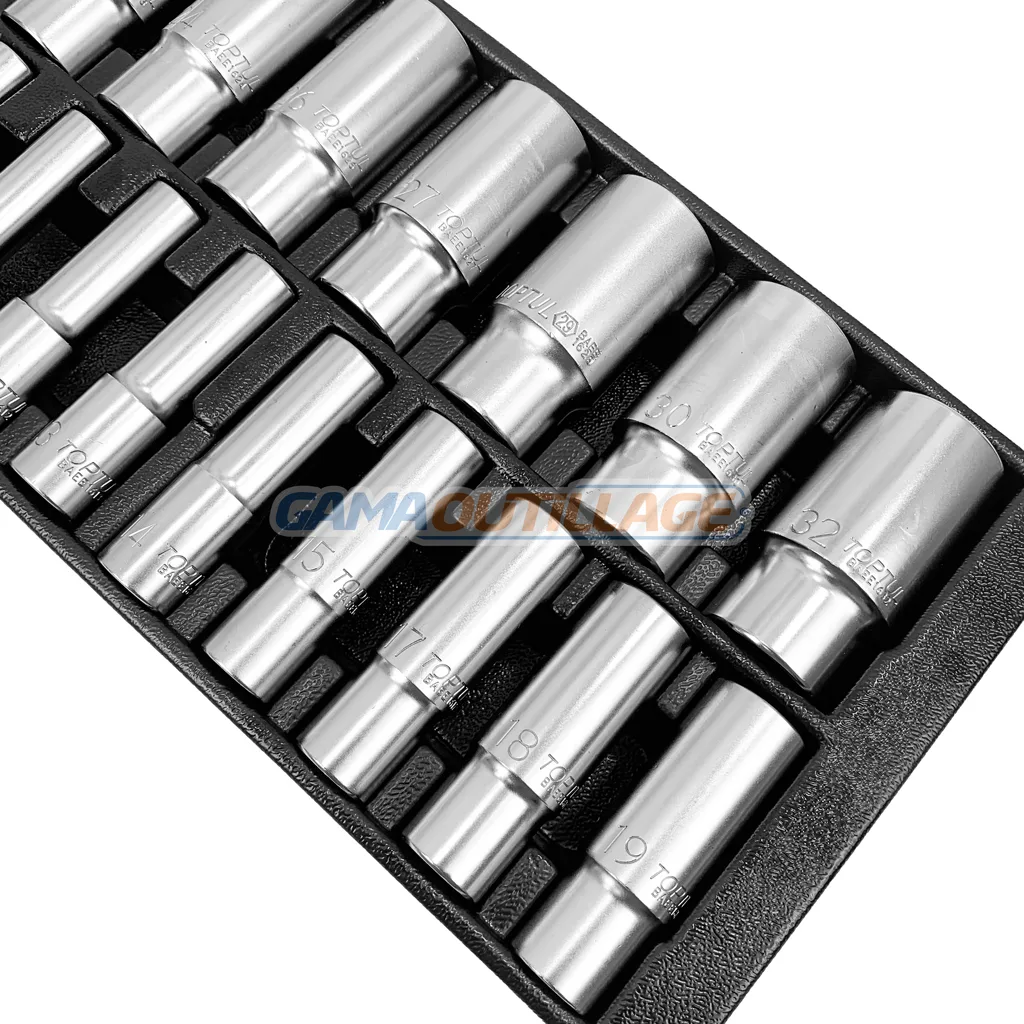 JEUX DOUILLE LONGUE 22PCS TOPTUL – Image 3