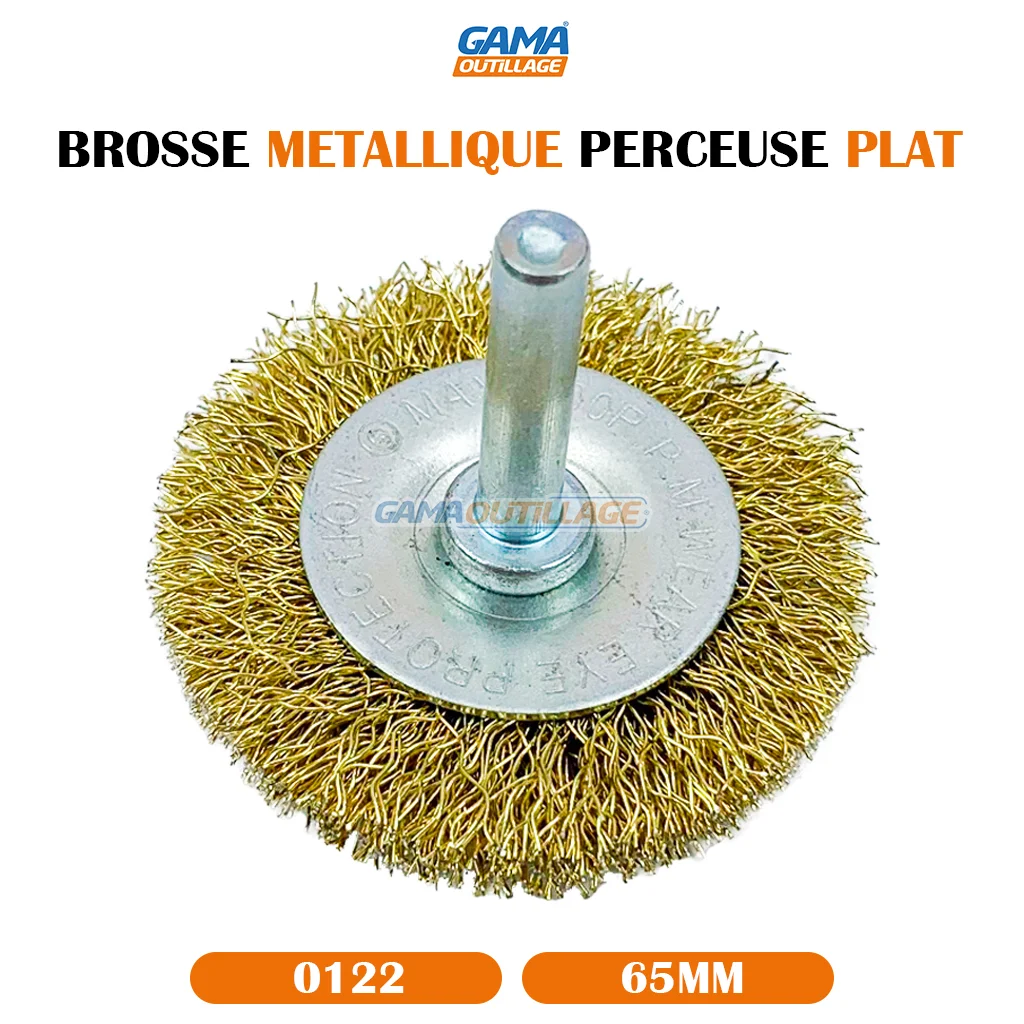 BROSSE METALLIQUE PERCEUSE PLAT 65MM TA – Image 6