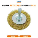 BROSSE METALLIQUE PERCEUSE PLAT 50MM TA – Image 6