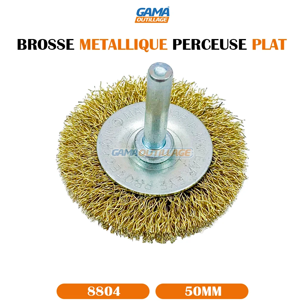 BROSSE METALLIQUE PERCEUSE PLAT 50MM TA – Image 6