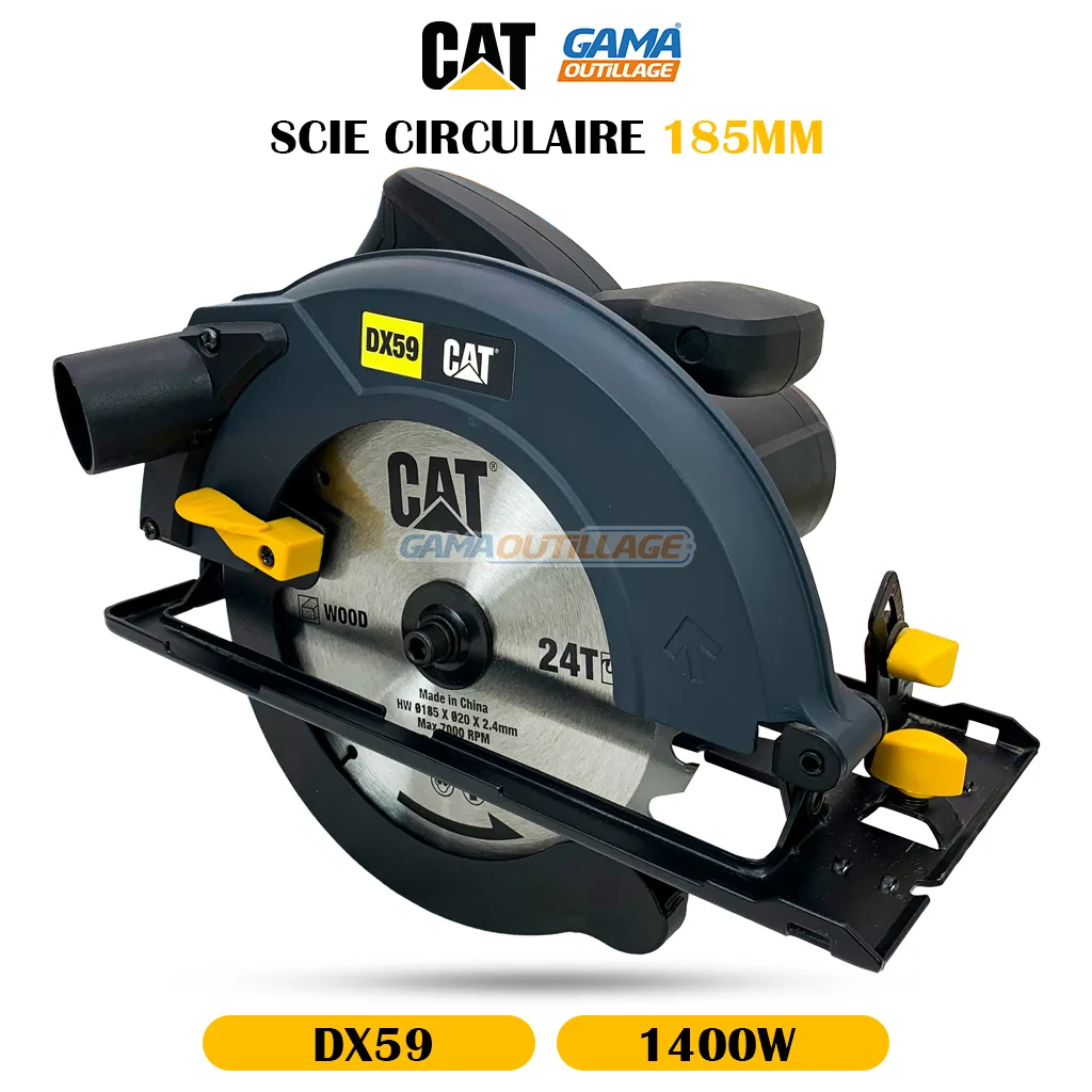 SCIE CIRCULAIRE 185MM 1400W CATERPILLAR – Image 9