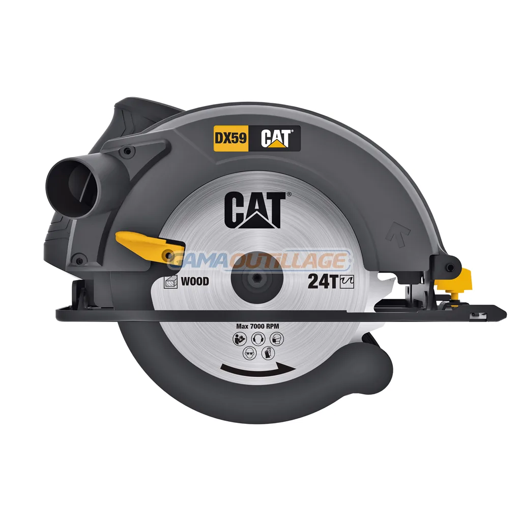 SCIE CIRCULAIRE 185MM 1400W CATERPILLAR – Image 2