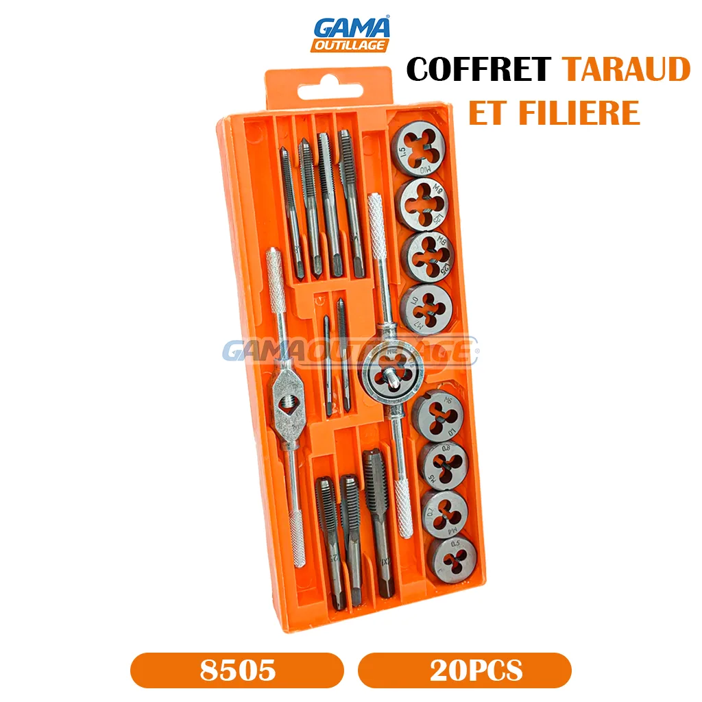 COFFRET TARAUD ET FILIERE M3-M12 20PCS TA – Image 9