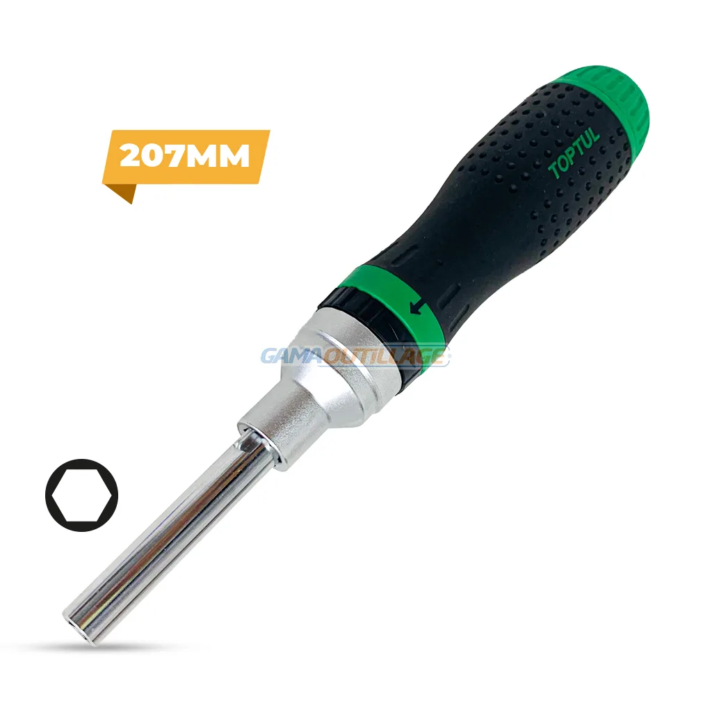 TOURNEVIS A CLIQUET AVEC RANGEMENT 02PCS TOPTUL – Image 1
