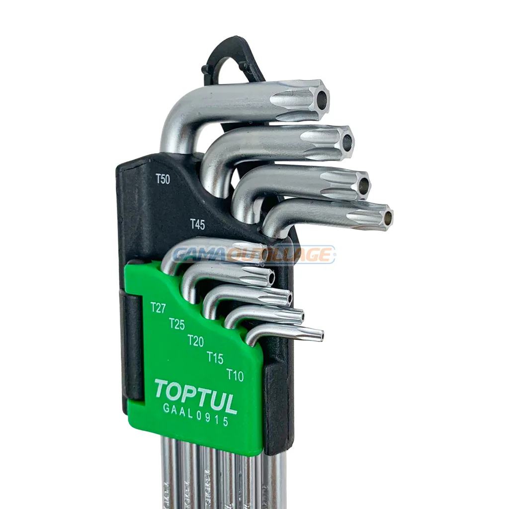 JEUX CLE TORX 09PCS LONG TOPTUL – Image 2