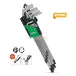 JEUX CLE ALLEN 09PCS SPHERIQUE LONG TOPTUL