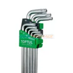 JEUX CLE TORX SPHERIQUE 09PCS TOPTUL – Image 3