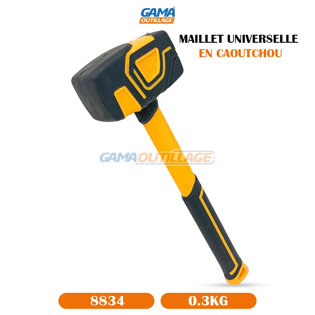 MAILLET UNIVERSELLE EN CAOUTCHOU 0.3KG TA – Image 5