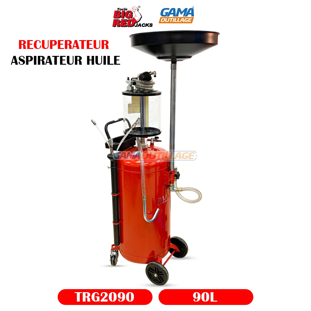 RECUPERATEUR ASPIRATEUR HUILE 90L BIG RED – Image 6