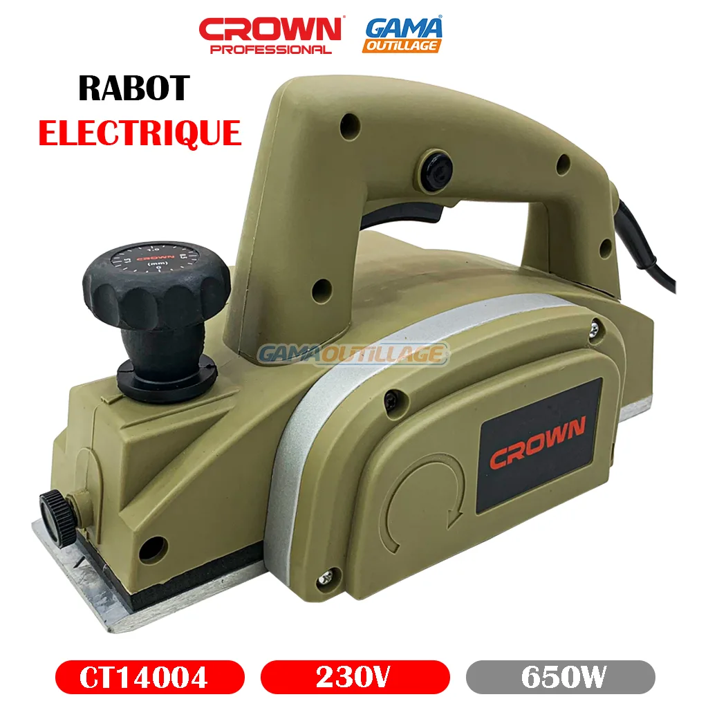 RABOT ELECTRIQUE 650W CROWN – Image 7