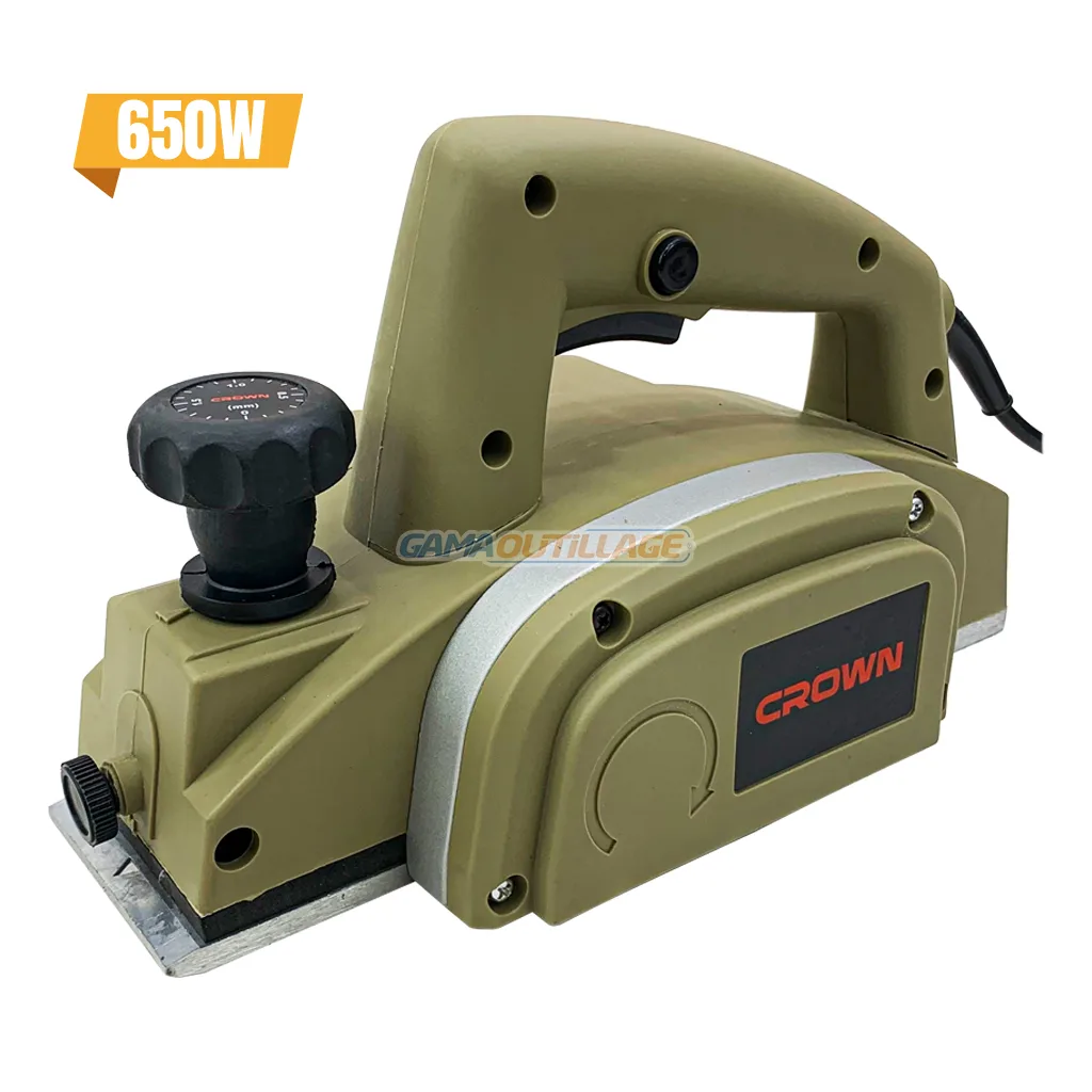 CT14004-GAMAOUTILLAGE-CNC RABOT ELECTRIQUE 650W CROWN – Image 1