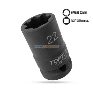 DOUILLE 1/2 7PANS N°22 POUR ETRIER AUDI TOPTUL