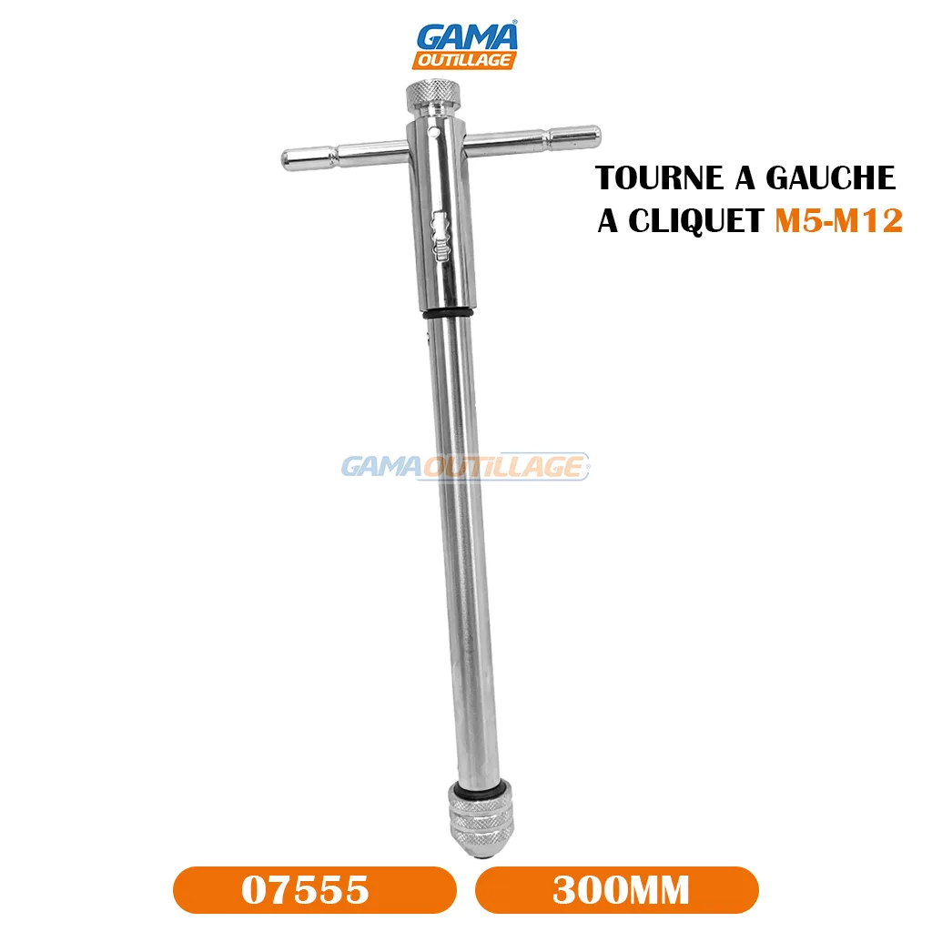 TOURNE A GAUCHE A CLIQUET M5-M12 300MM TA – Image 7