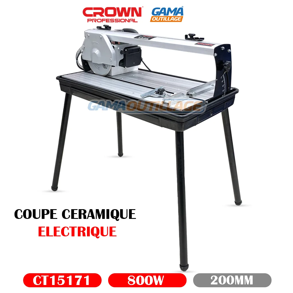 COUPE CERAMIQUE ELECTRIQUE 200MM 800W CROWN – Image 12
