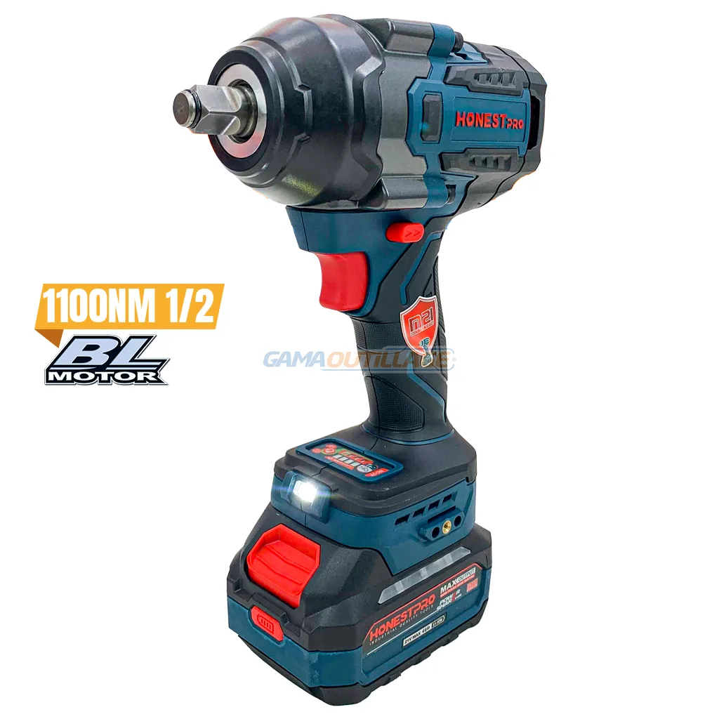 BOULONNEUSE S/FIL BR 21V 1*4.0AH 1100NM HONESTPRO – Image 1