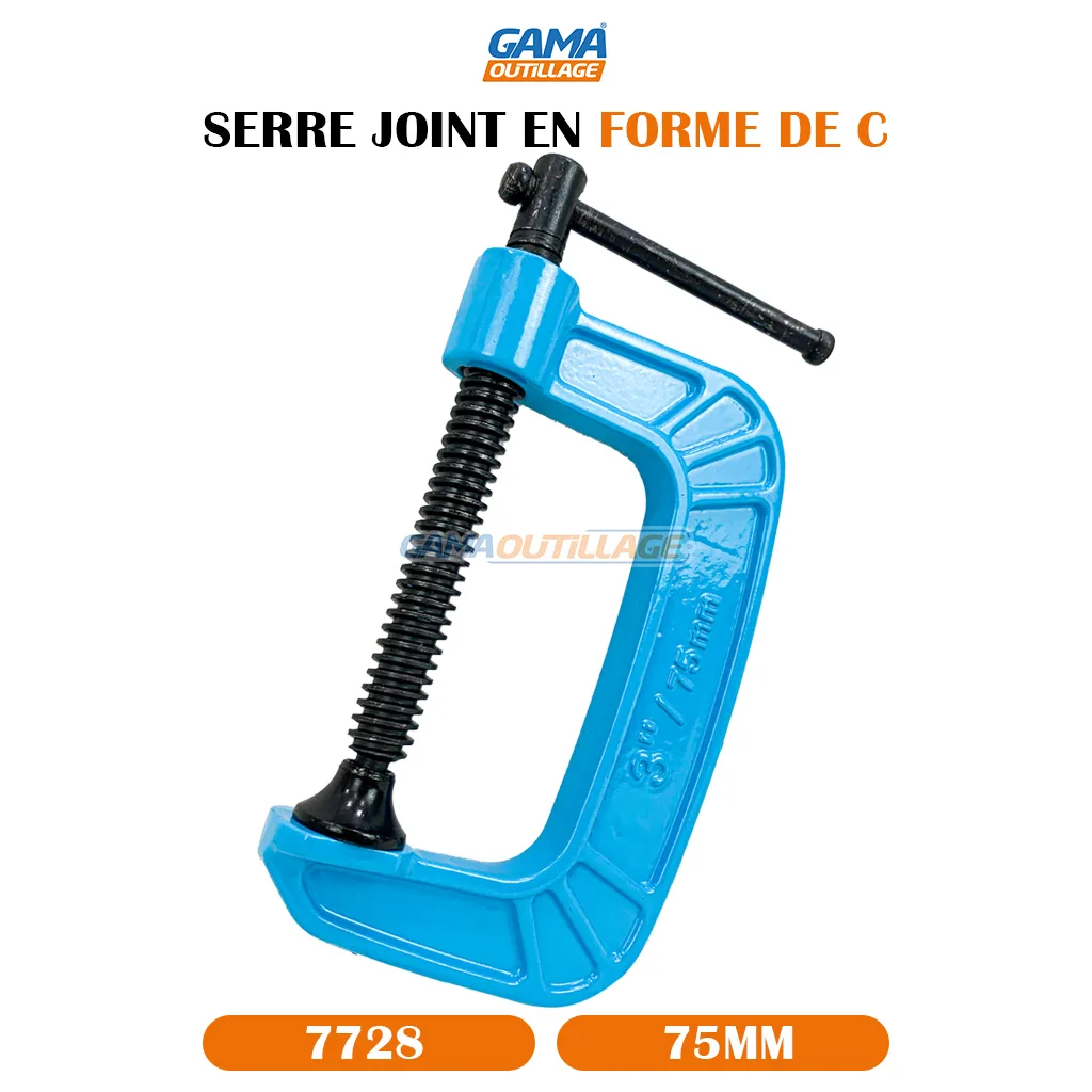 SERRE JOINT EN FORME DE C 75MM TA – Image 6