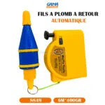 FILS A PLOMB A RETOUR AUTOMATIQUE 6M*400GR TA