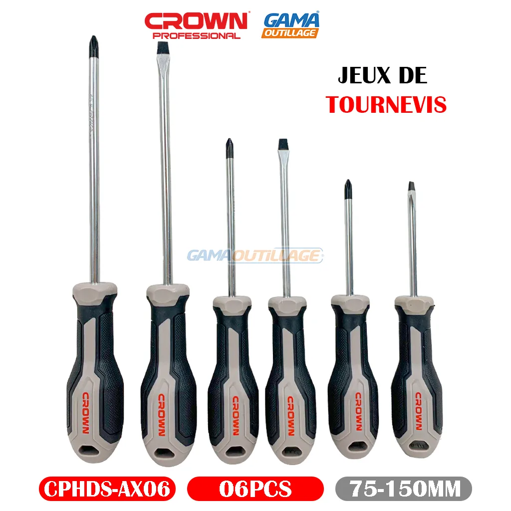 JEUX DE TOURNEVIS 6PCS CROWN – Image 4