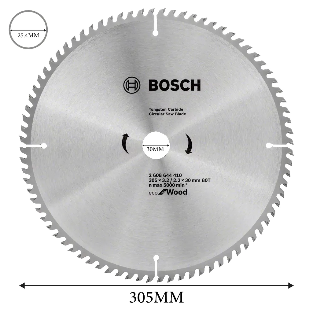 DISQUE BOIS ECO 305MM 80 DENTS BOSCH – Image 2