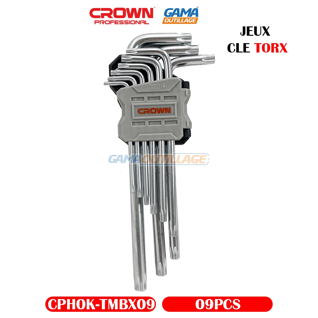 JEUX CLE TORX 09PCS MM CROWN – Image 5