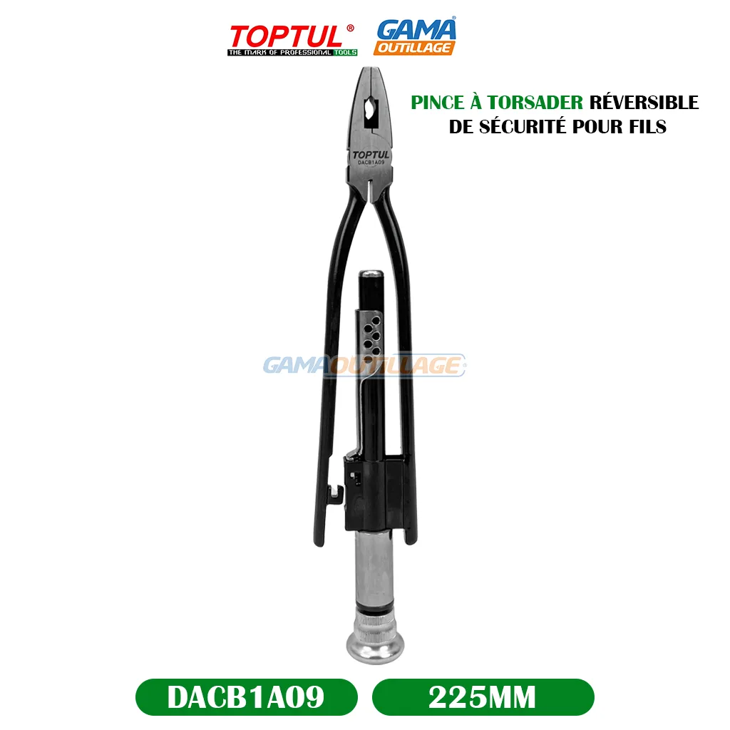 PINCE À TORSADER RÉVERSIBLE DE SÉCURITÉ POUR FILS 225MM TOPTUL – Image 8