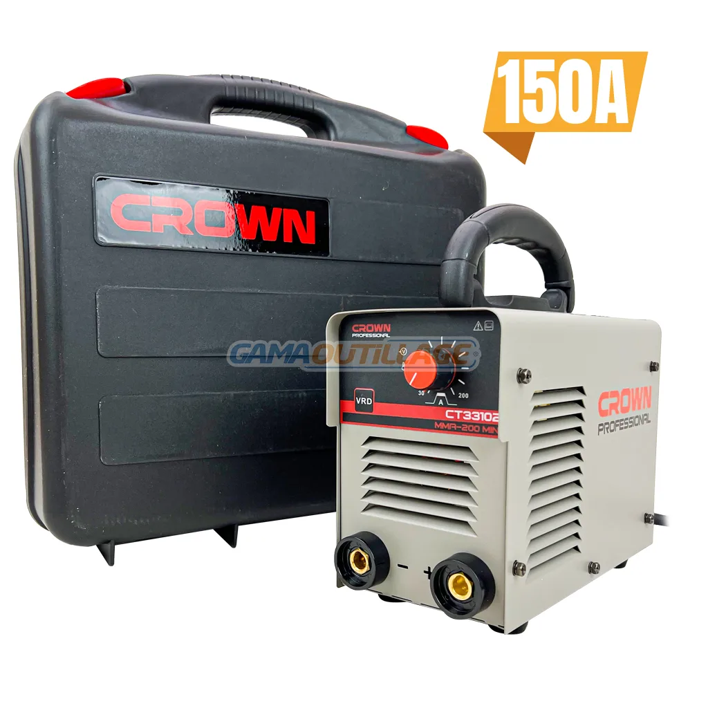 POSTE A SOUDER INVERTER 150A VALISE CROWN – Image 1