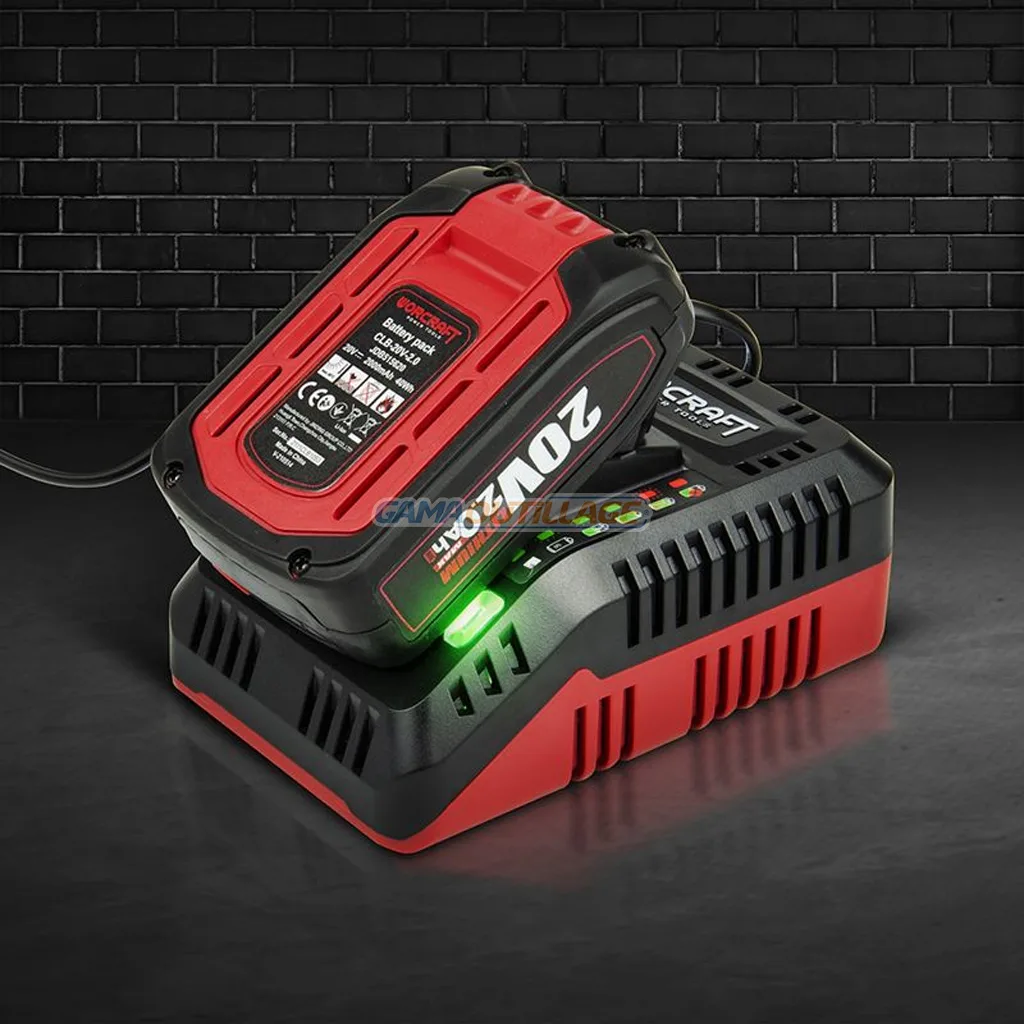 CHARGEUR BATTERIE 20V FAST WORCRAFT – Image 5