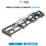 RABOT PLATRIER ALUMINIUM LAME INOX 460*90 DEKOR – Image 4