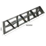 RABOT PLATRIER ALUMINIUM LAME INOX 460*90 DEKOR – Image 2