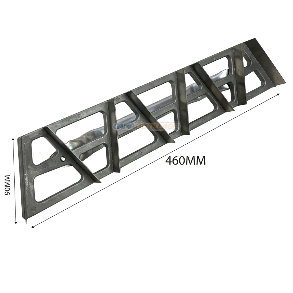 RABOT PLATRIER ALUMINIUM LAME INOX 460*90 DEKOR – Image 2