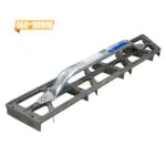RABOT PLATRIER ALUMINIUM LAME INOX 460*90 DEKOR