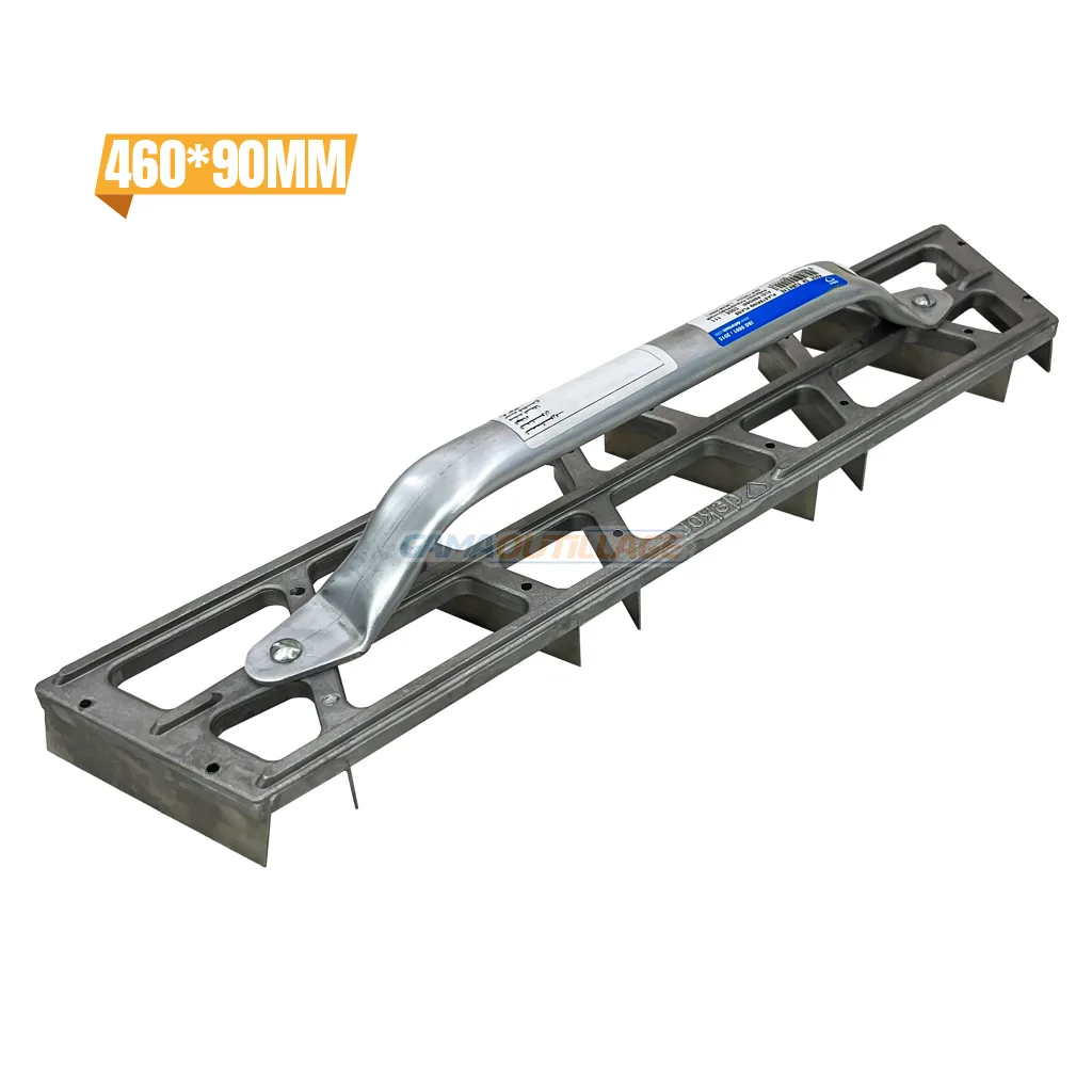 RABOT PLATRIER ALUMINIUM LAME INOX 460*90 DEKOR – Image 1