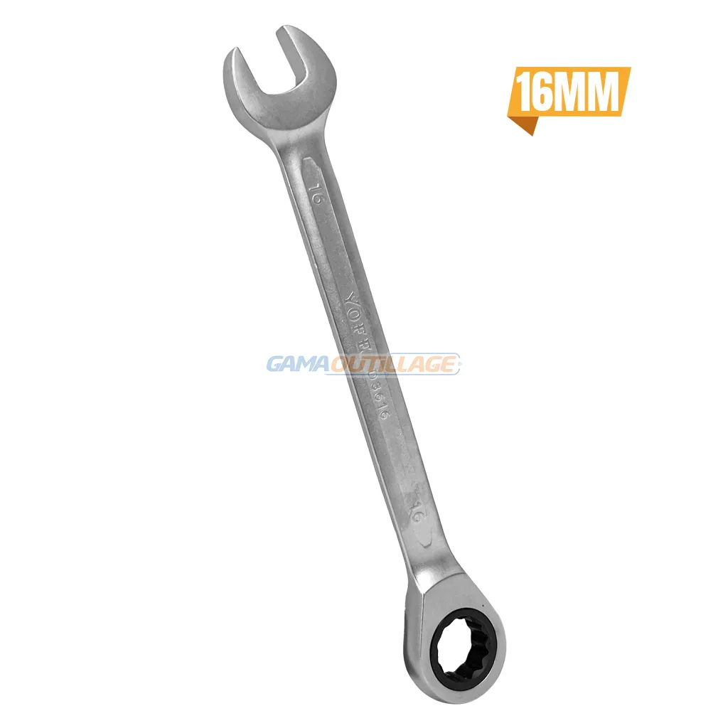 11394-GAMAOUTILLAGE-CNC CLE MIXTE A CLIQUET N°16 YOFE – Image 1