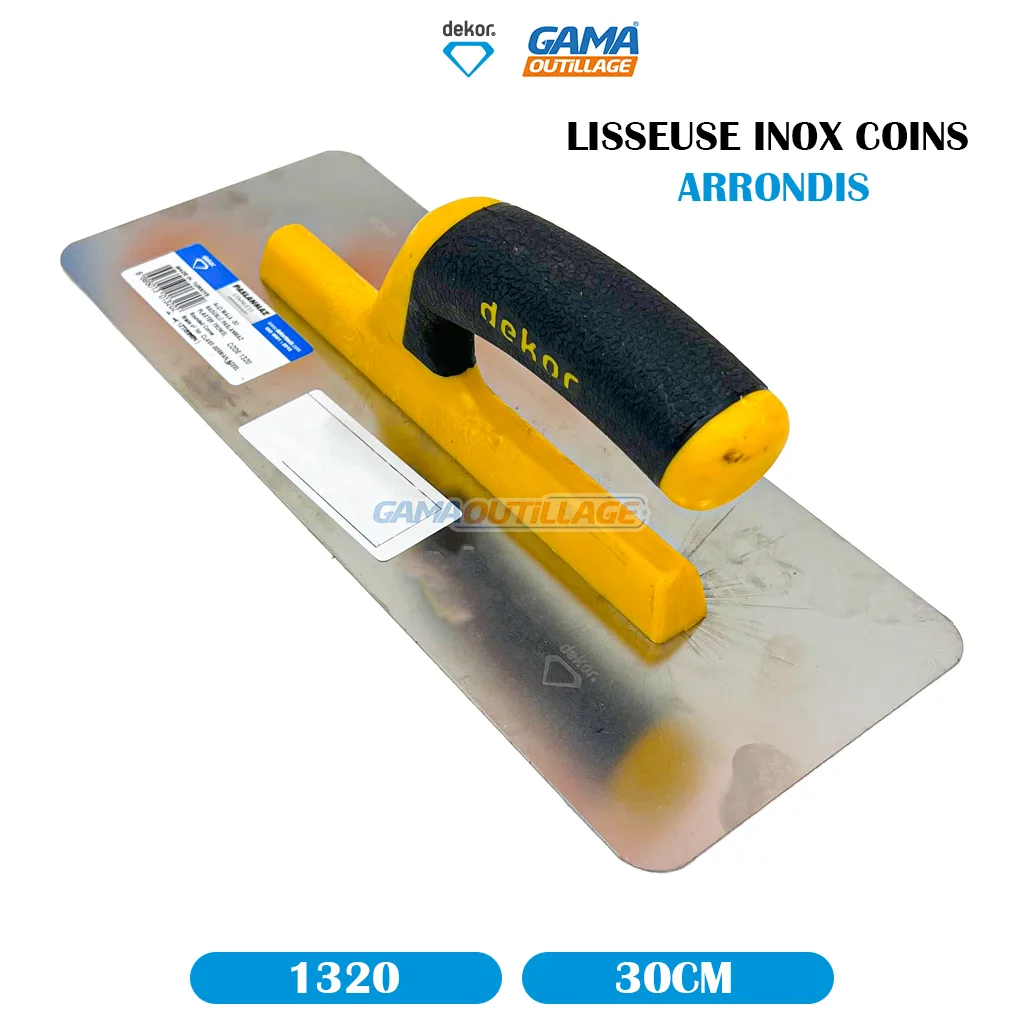 LISSEUSE INOX 30CM COINS ARRONDIS DEKOR – Image 4