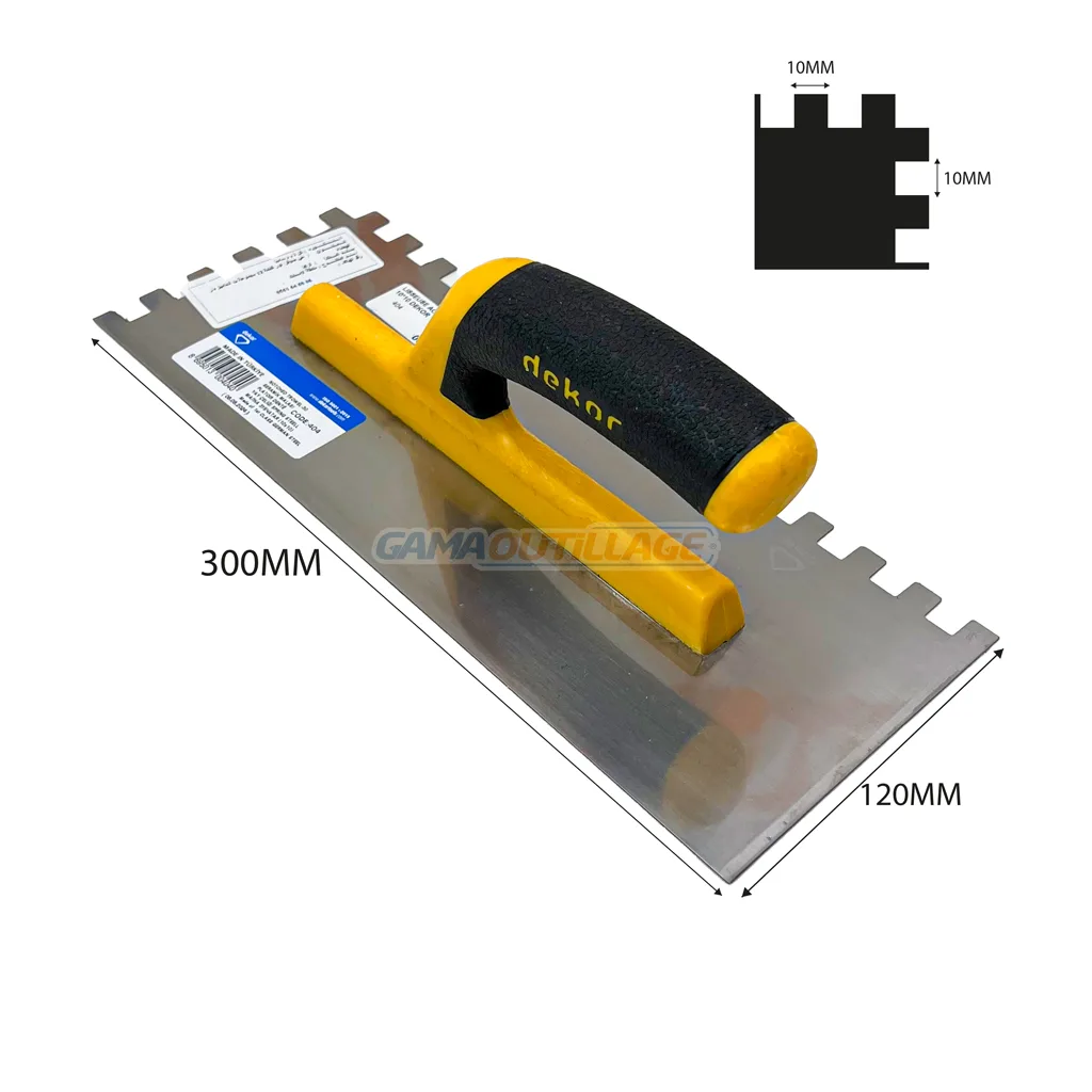 LISSEUSE ACIER 30CM 10*10 DEKOR – Image 2
