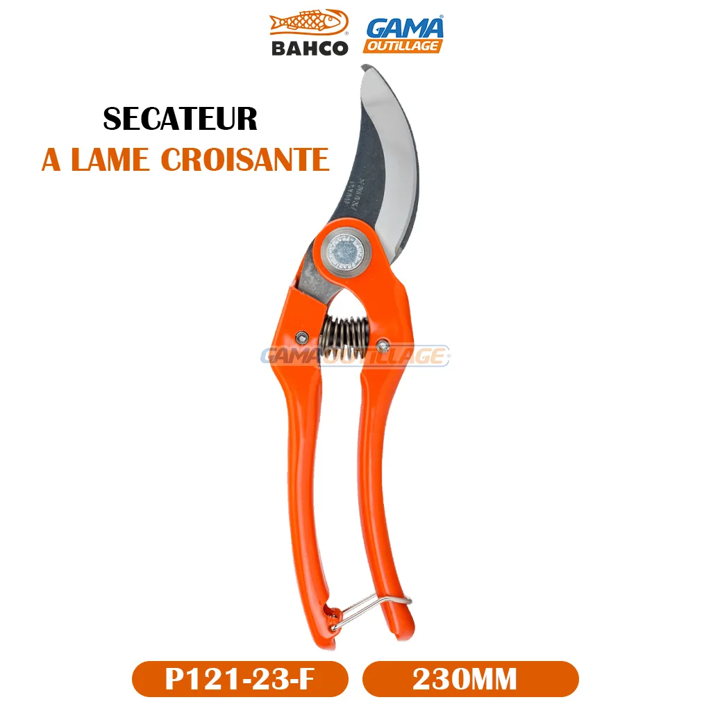 SECATEUR A LAME CROISANTE 23CM P121 BAHCO – Image 9