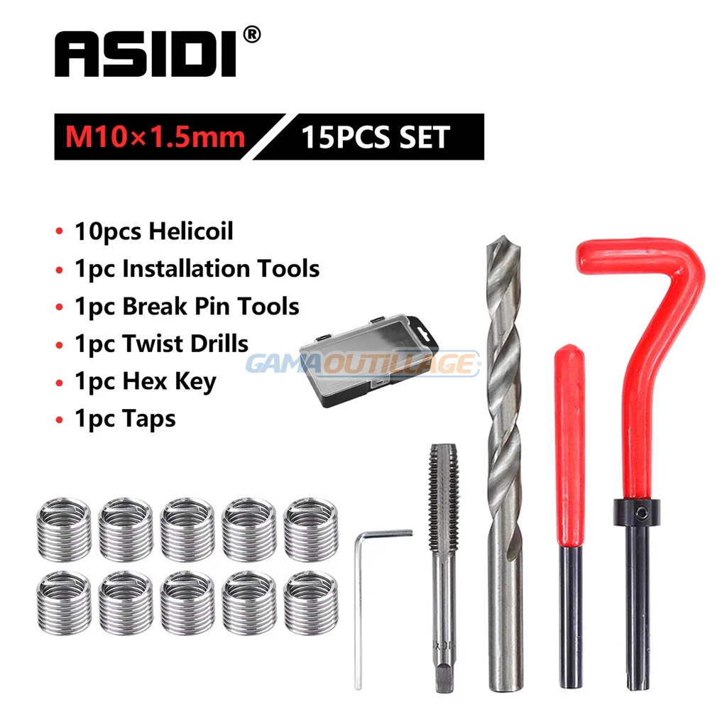 KIT REPARATION FILETAGE M10*1.5  15PCS DNM – Image 3