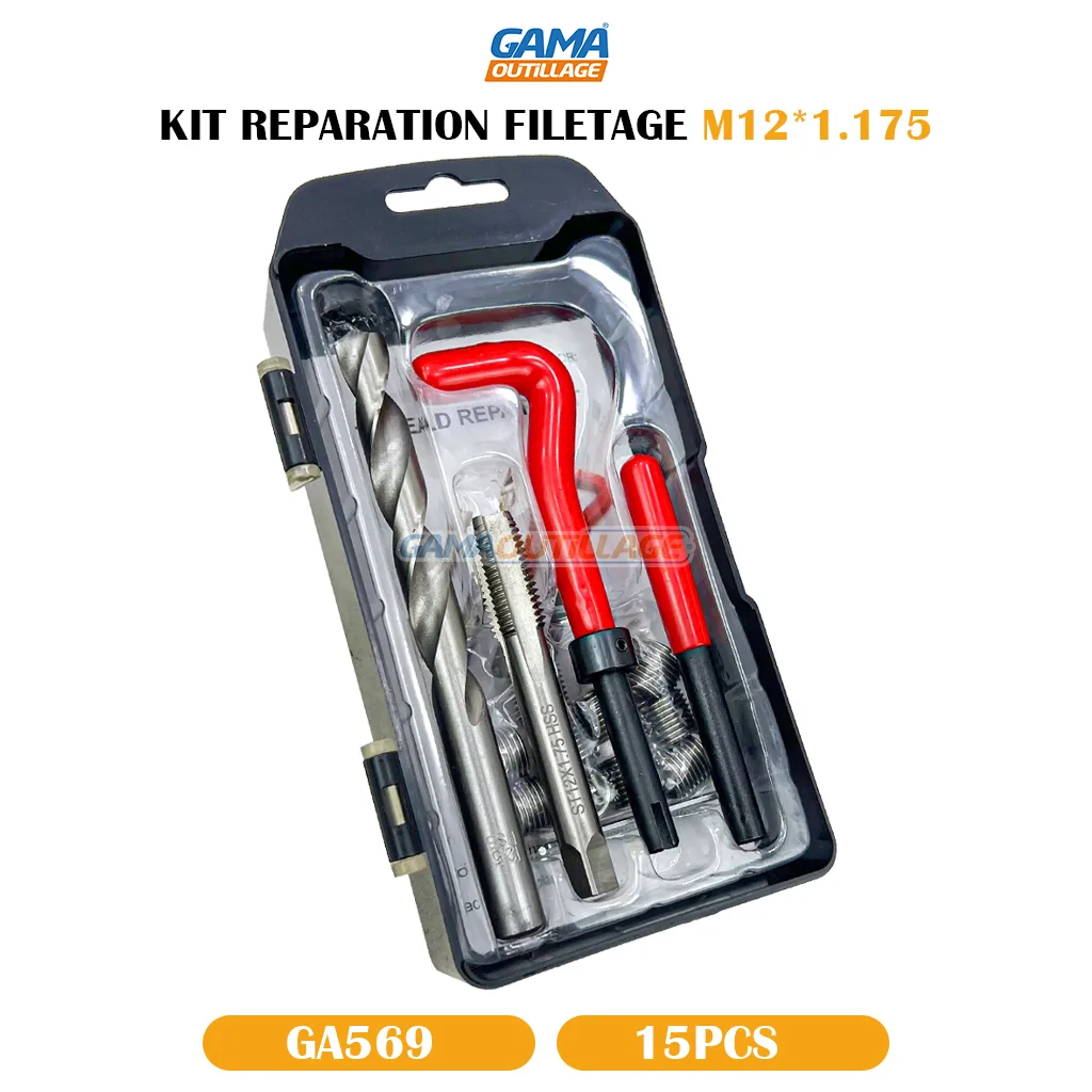 KIT REPARATION FILETAGE M12*1.175  15PCS DNM – Image 5