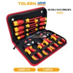 JEU  D'OUTILS ELECTRICIEN ISOLE 14PCS TOLSEN – Image 7