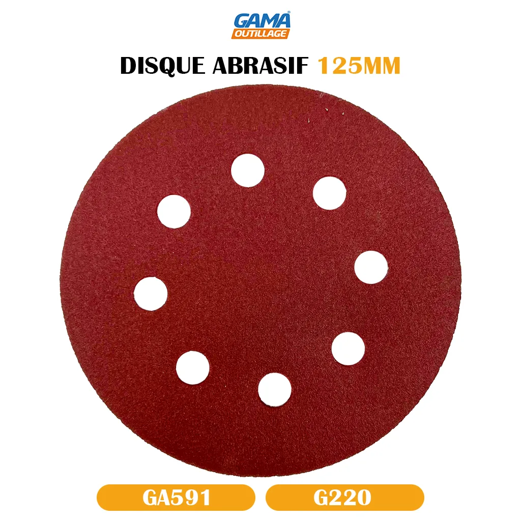 DISQUE ABRASIF VELCRO 125MM G220 ABPRO – Image 5