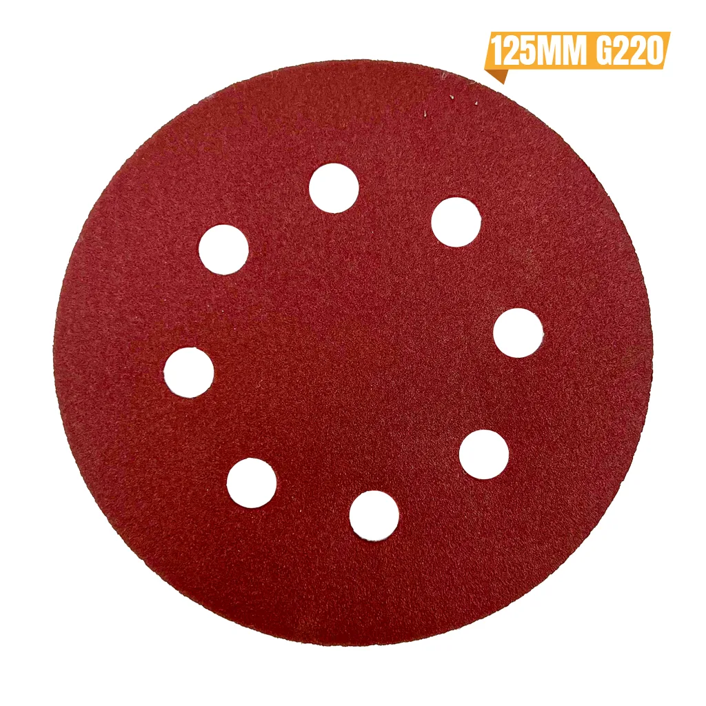 DISQUE ABRASIF VELCRO 125MM G220 ABPRO – Image 1
