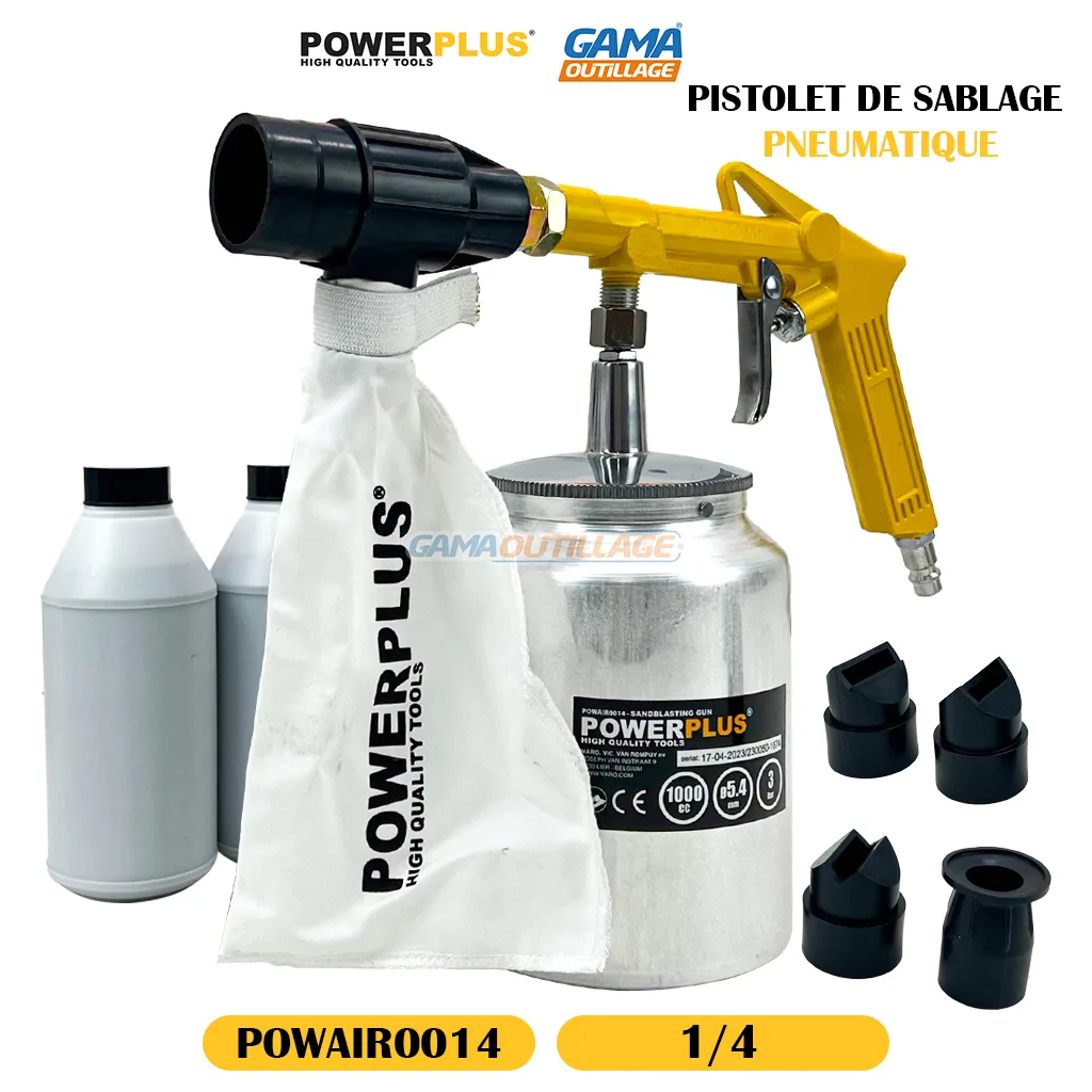 PISTOLET DE SABLAGE PNEUMATIQUE POWER PLUS – Image 9