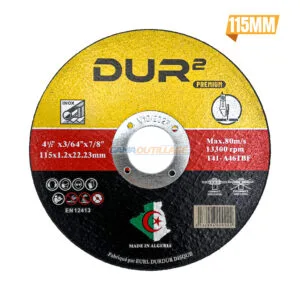 DISQUE A COUPER INOX 115MM*1.2MM DUR DUR