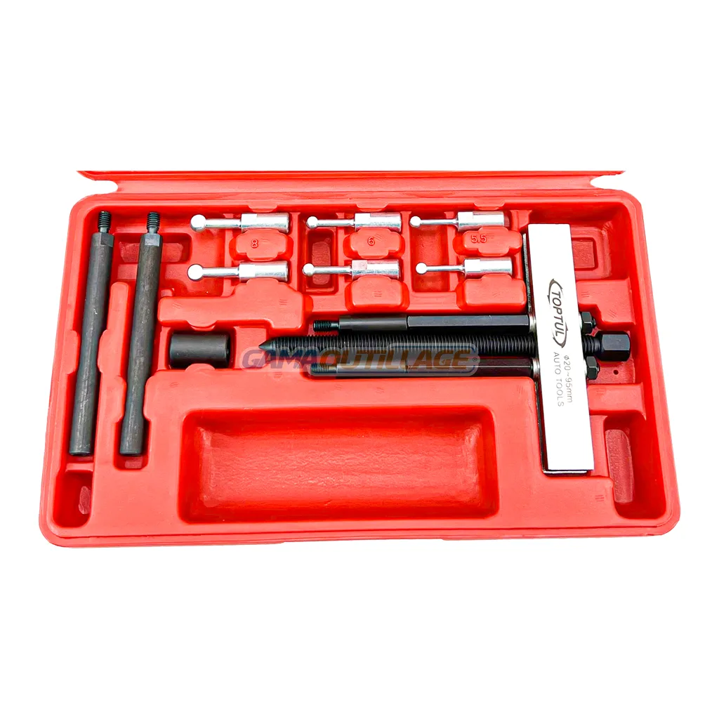 KIT EXTRACTEUR DE ROULEMENT A BILLE 10PCS TOPTUL – Image 2