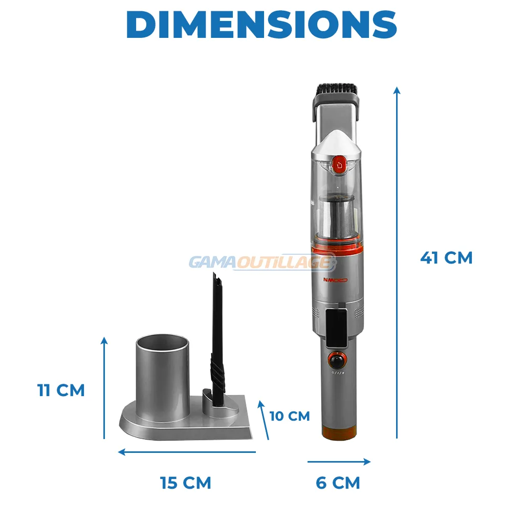 ASPIRATEUR SANS FIL 11.1V 0.2LT CROWN – Image 6