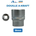 DOUILLE N° 18 3/8 12 PANS COURTE AKRAFT