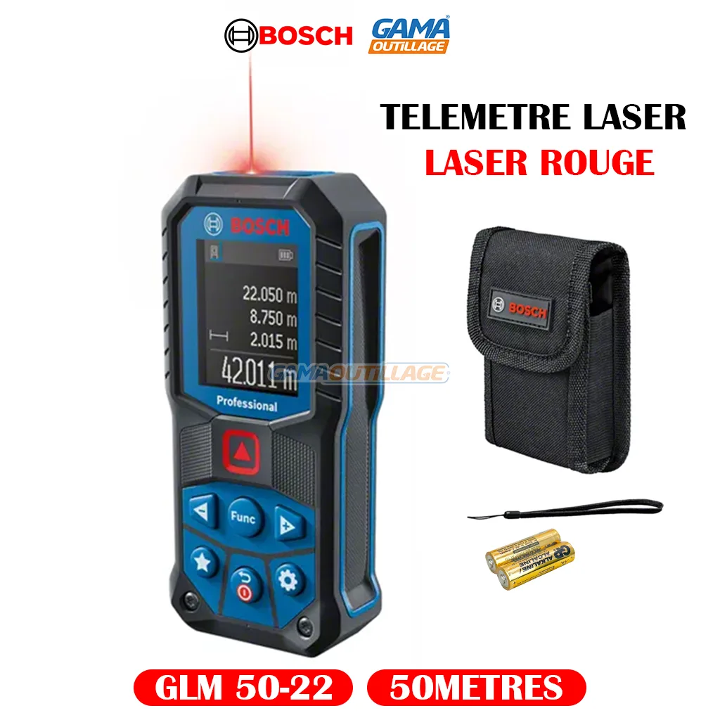 TELEMETRE LASER 50M LASER ROUGE BOSCH – Image 12