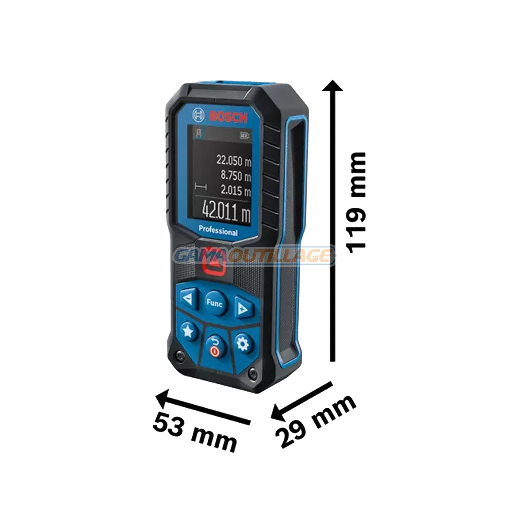 TELEMETRE LASER 50M LASER ROUGE BOSCH – Image 3