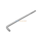 Bras de levier 1/2 pouce BEETRO 380 mm en acier chromé avec extrémité carrée et surface moletée