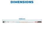 CLE DYNAMOMETRIQUE 1" 200-1000 N.M TOPTUL – Image 5